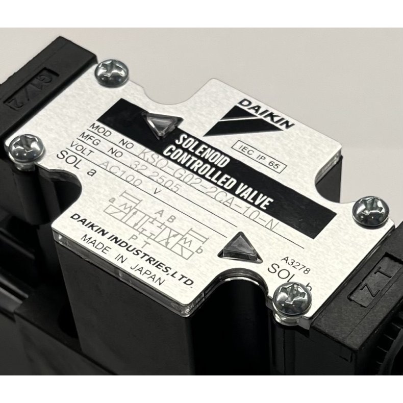 KSO-G02-2CA-10-N DAIKIN 2 PORT VALVE WITH SPRING RETURN